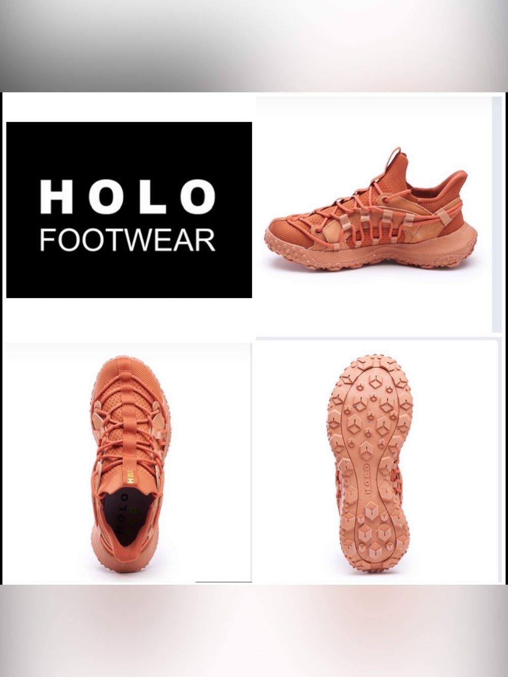 H.O.L.O. Orange Trail Runner Sneaker